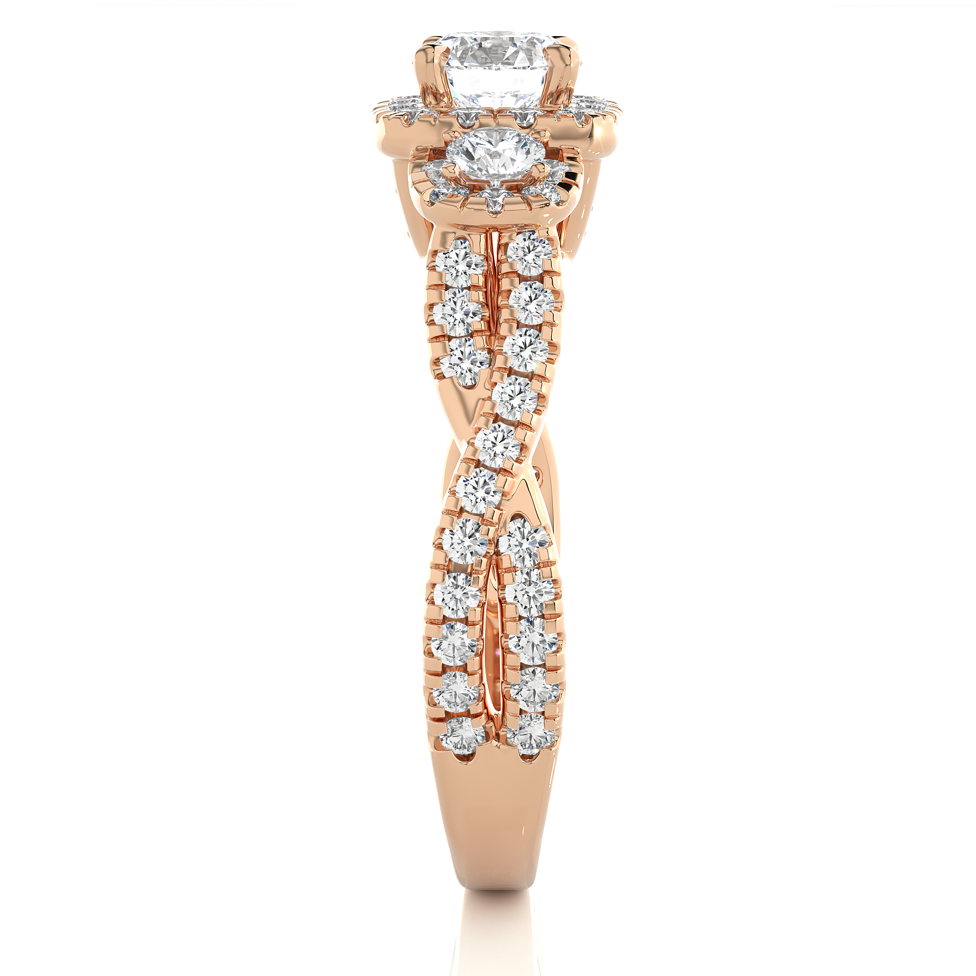 1.30 Carat I Color VS1 Clarity Diamond Studded Natural Diamond Ring.